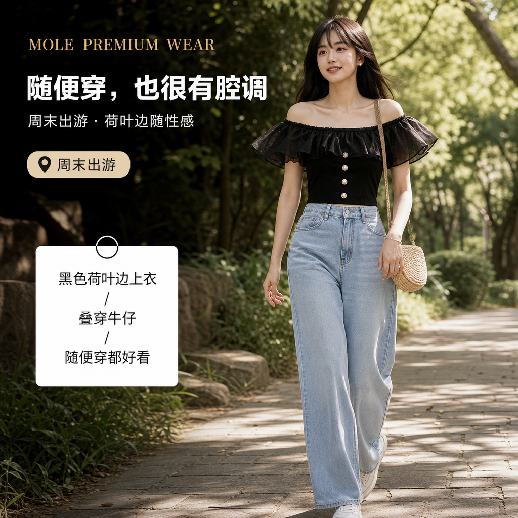 Adriana Off-Shoulder Ruffle Top