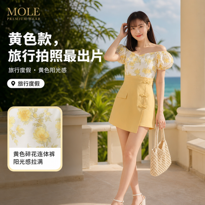 Floral Blossom Romper 2 in 1 Style