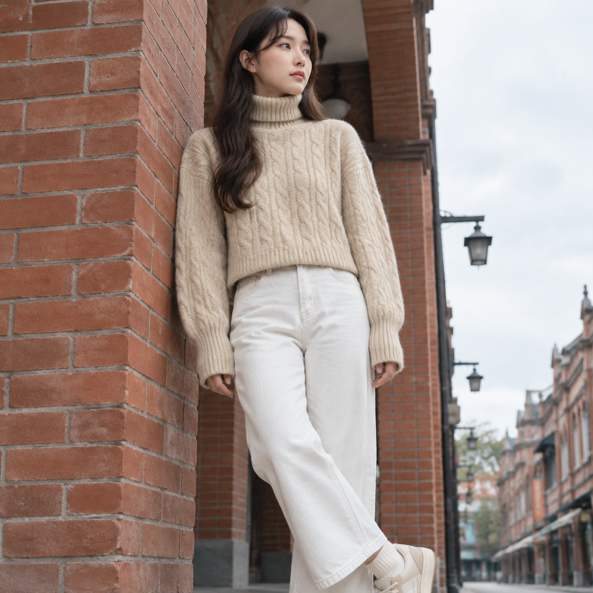 Parisa High Neck Knitted Top