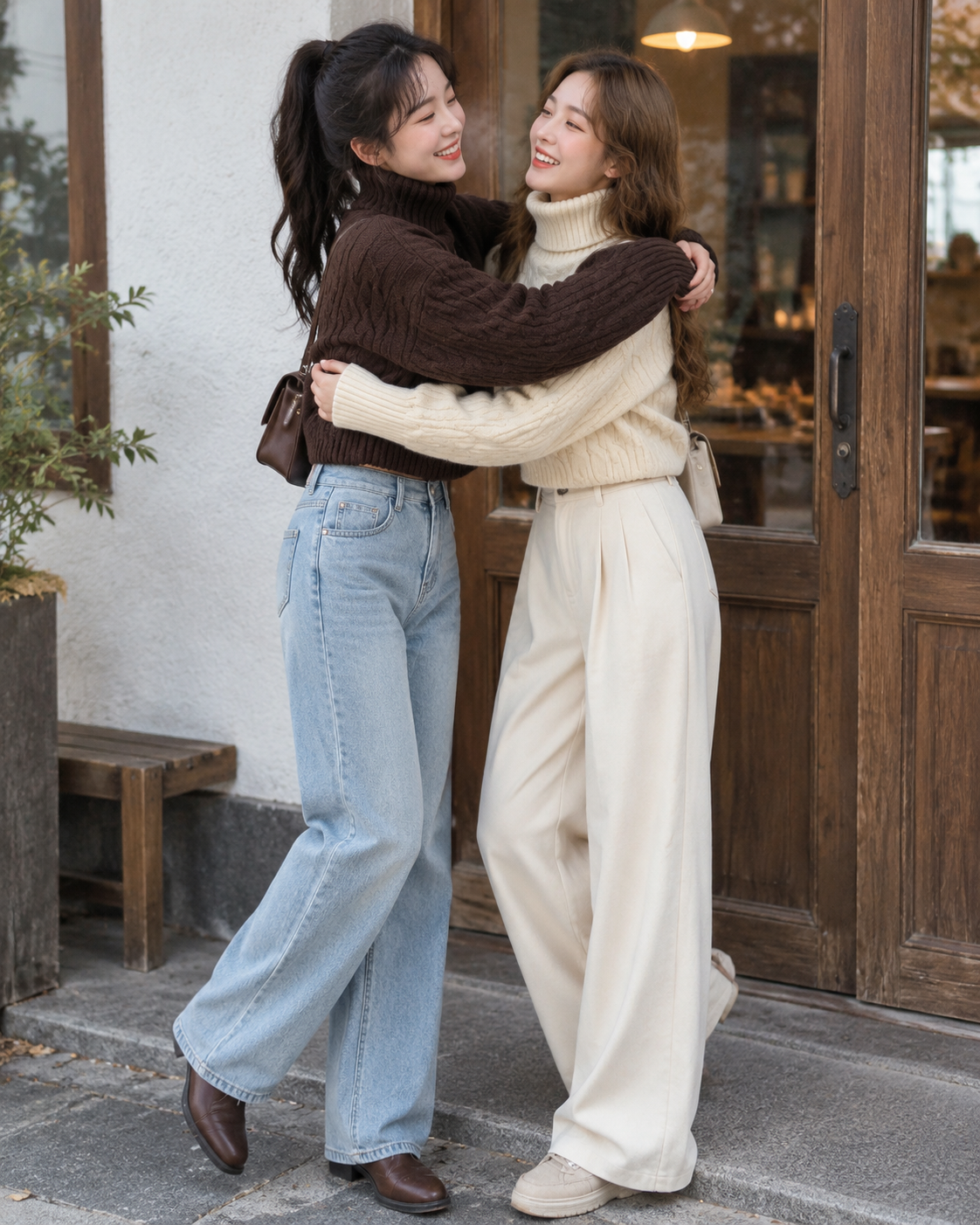 Parisa High Neck Knitted Top
