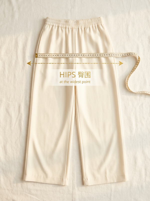 Hips measurement photo guide