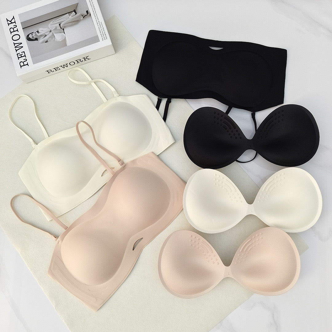Monica Strapless Seamless Tube Bra (Extra Boost Up)