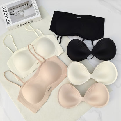 Monica Strapless Seamless Tube Bra (Extra Boost Up)