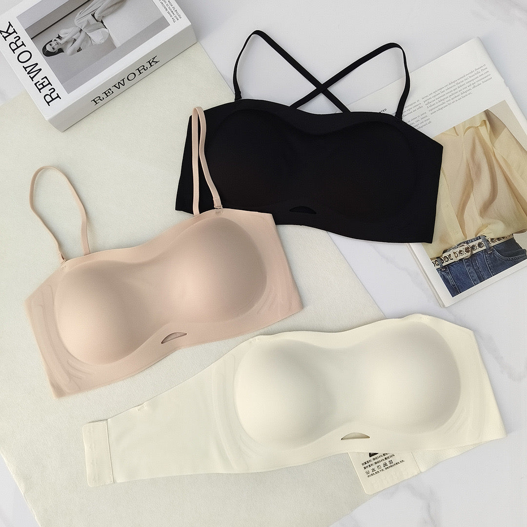 Monica Strapless Seamless Tube Bra (Extra Boost Up)