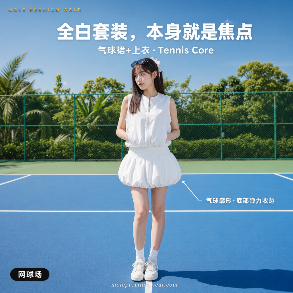 Donna Puffy Skirt Set Wear