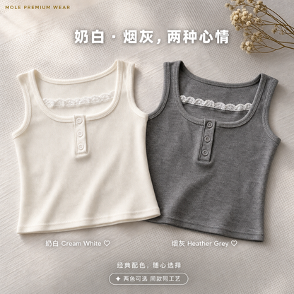 Bella Lace Sleeveless Tank Top