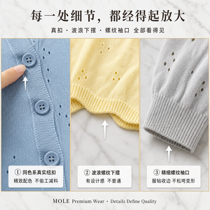 Sunscreen Thin Knitted Cardigan