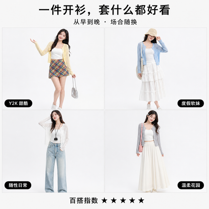 Sunscreen Thin Knitted Cardigan