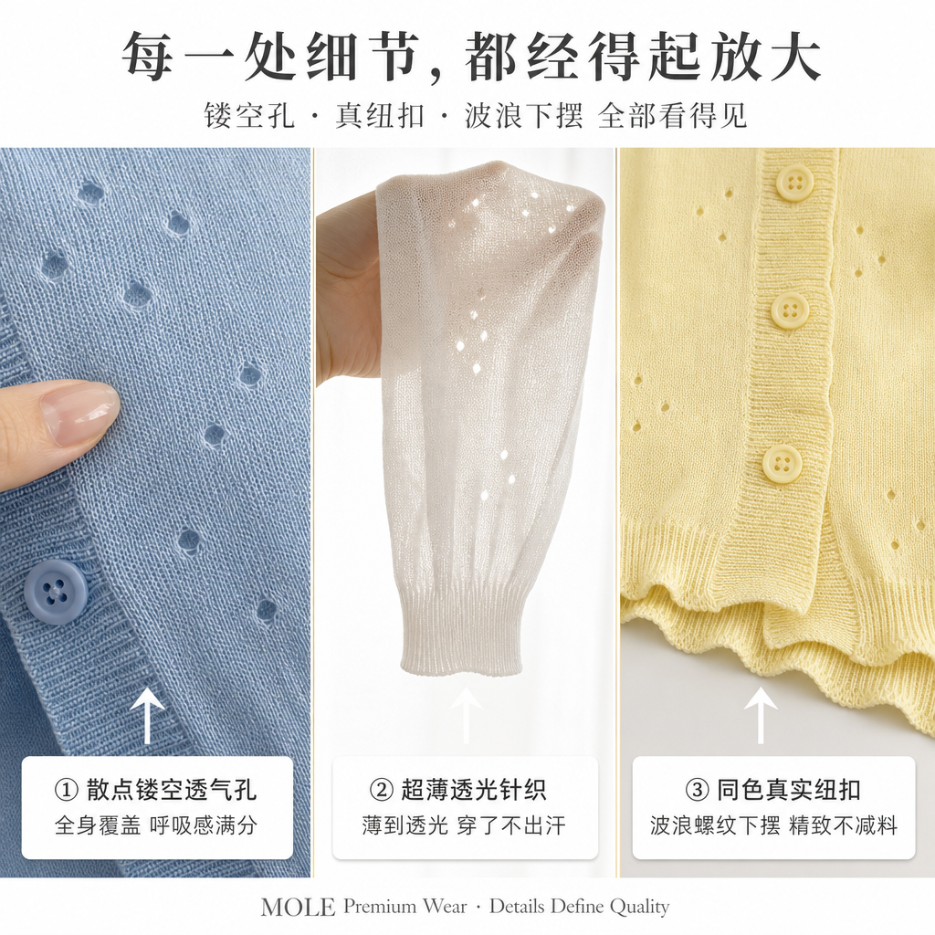 Sunscreen Thin Knitted Cardigan