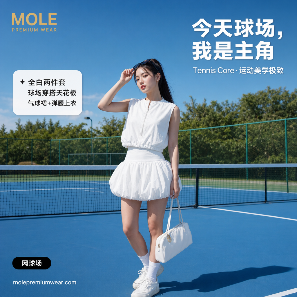 Donna Puffy Skirt Set Wear