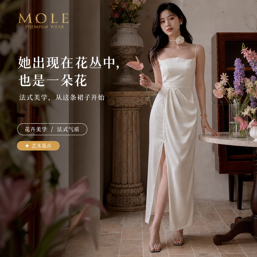 Dovey Dreamy Slit Dress