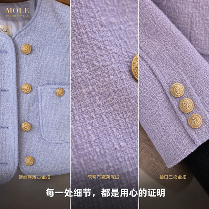 Korean Vintage Tweed Jacket