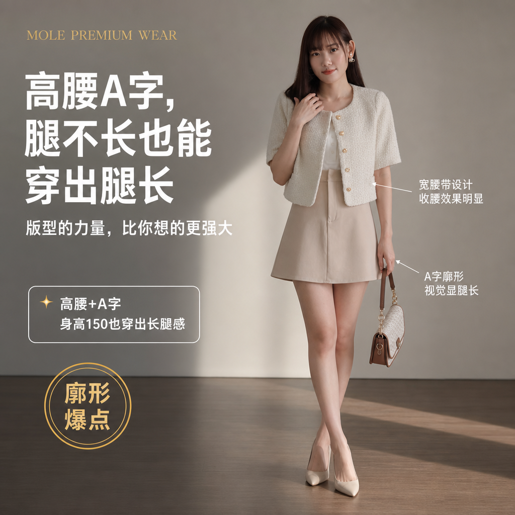 Basic Korean A Line Skirt