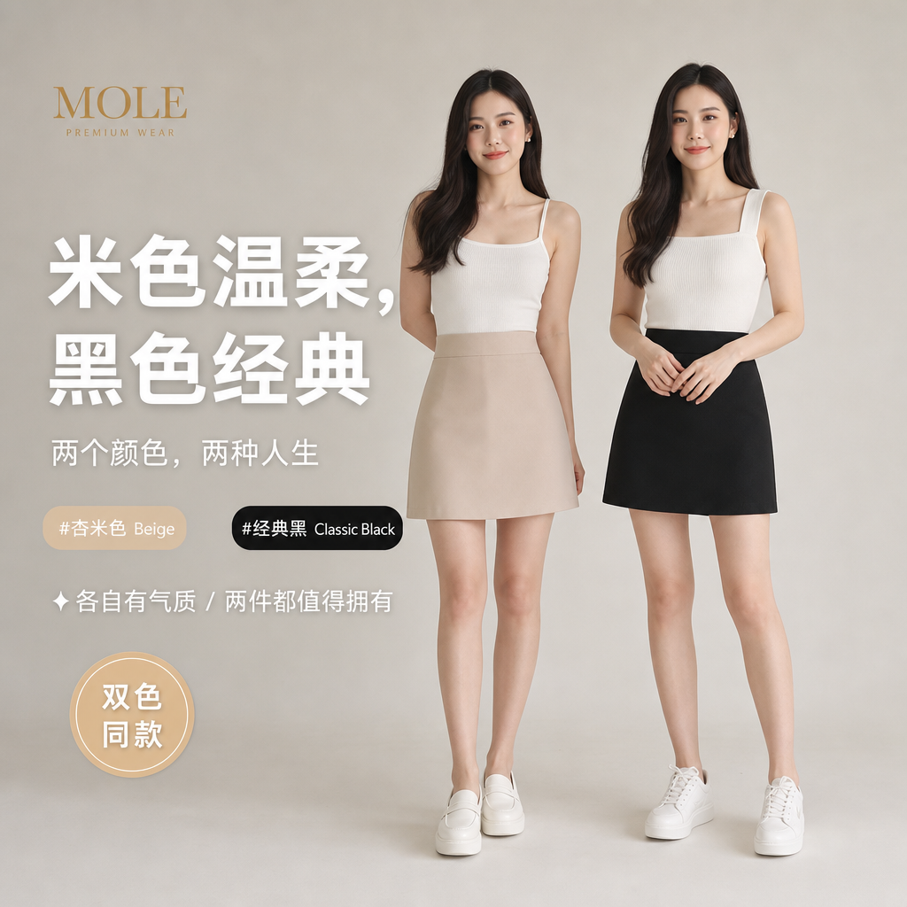 Basic Korean A Line Skirt