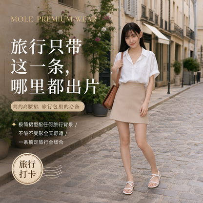 Basic Korean A Line Skirt