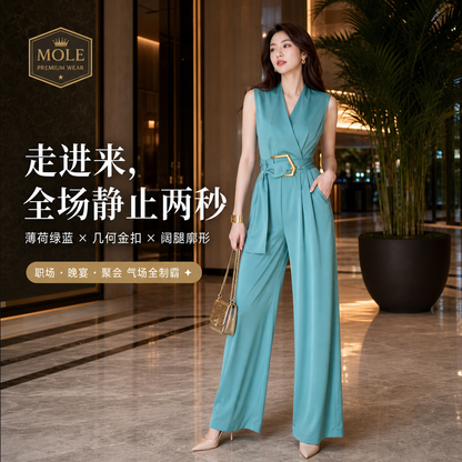 Roseline Sleeveless Jumpsuit