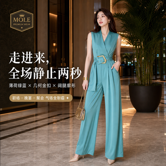 Roseline Sleeveless Jumpsuit