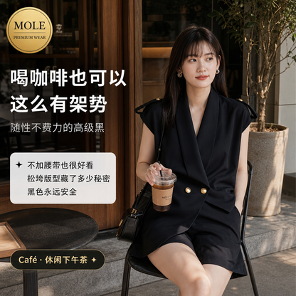 Morgan Tailored 2pc OL Set (With Belt)