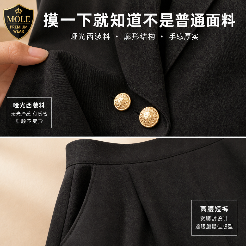 Morgan Tailored 2pc OL Set (With Belt)