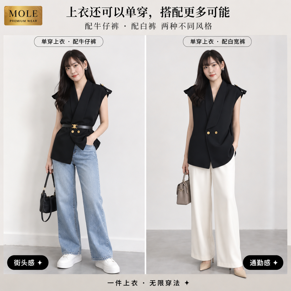 Morgan Tailored 2pc OL Set (With Belt)