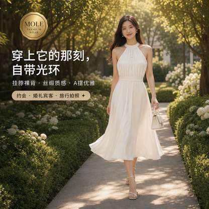 Amelia Cream Maxi Dress