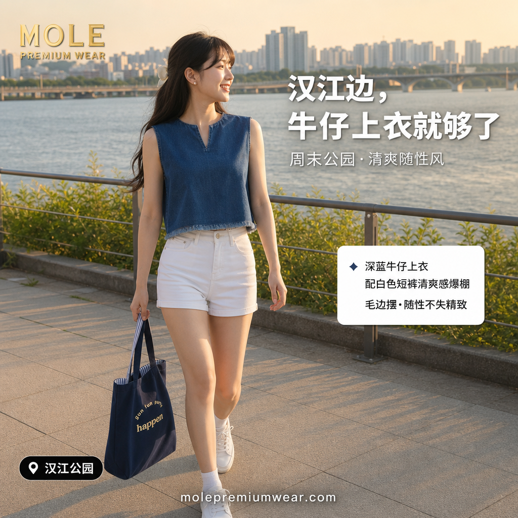 Old Money Style Denim Top