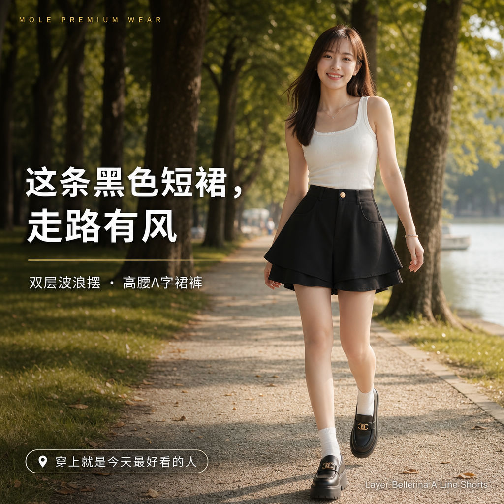 Layer Bellerina A Line Shorts