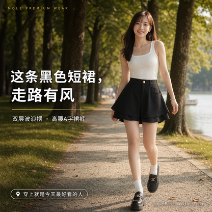 Layer Bellerina A Line Shorts