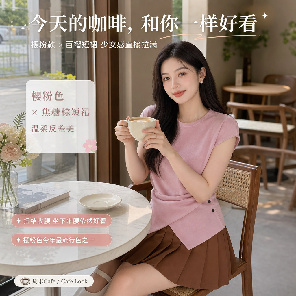 Cross Button Waist Soft Knitted Blouse