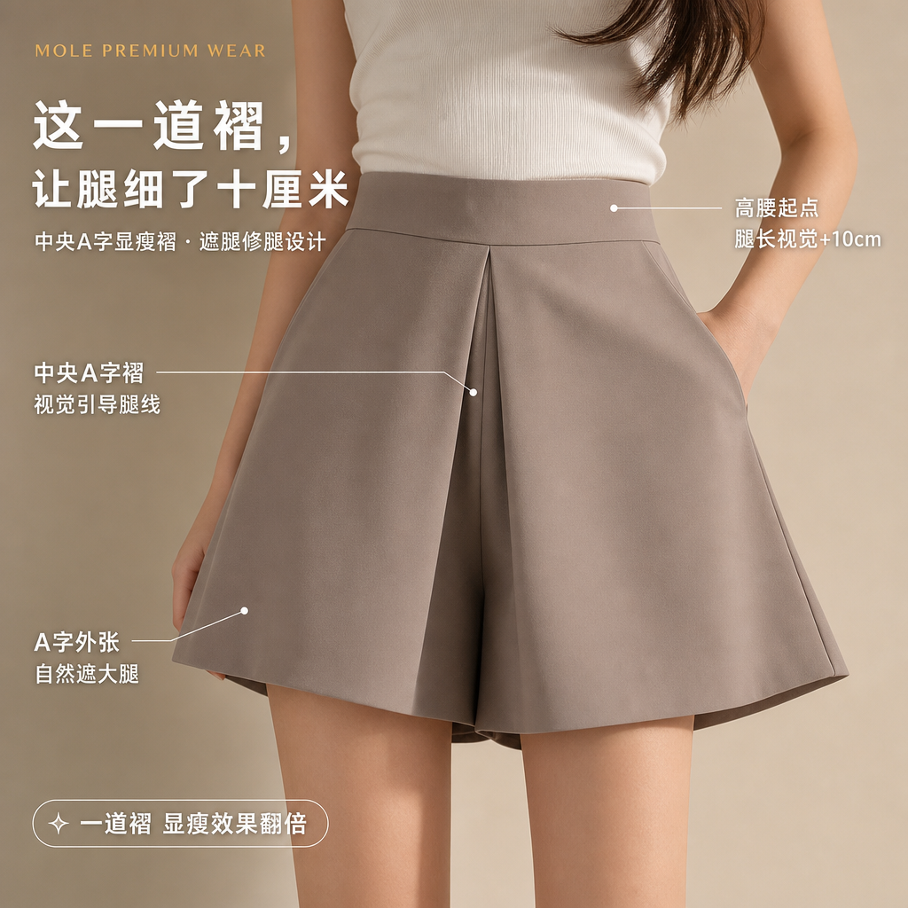Lauren A Line Basic Shorts