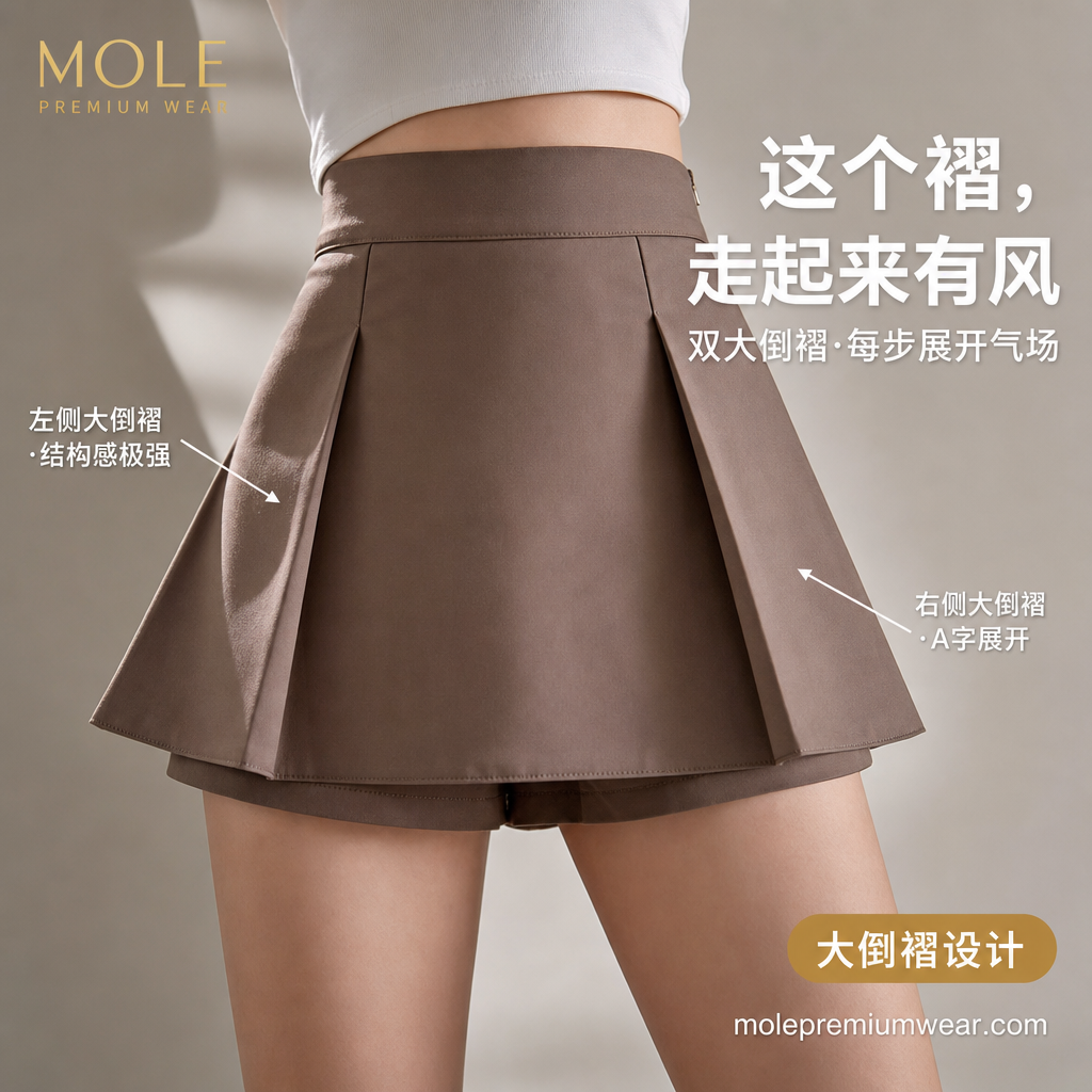 Yumi Pleated Double Layer Pants