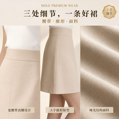 Basic Korean A Line Skirt