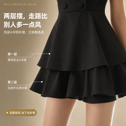 Rommily Button Blazer Layer Romper