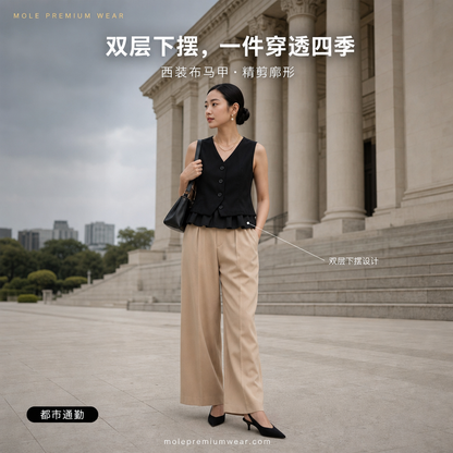 Claudette Suit Fabric Vest