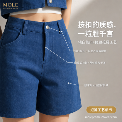 Yoona Denim Vest Set Wear