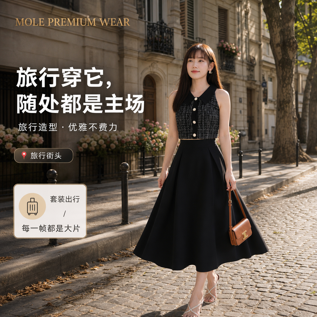 Ming Yue Tweed Set Wear