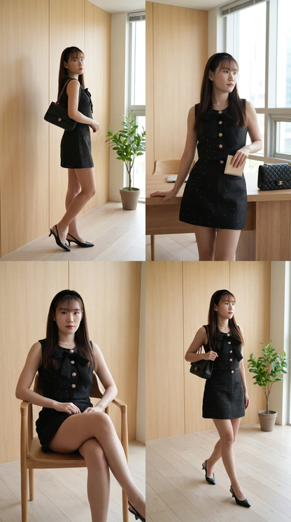 Lavish Tweed Set Wear