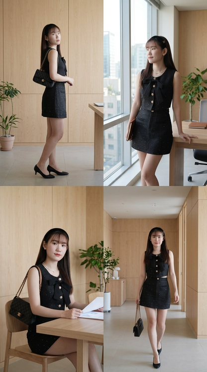 Lavish Tweed Set Wear