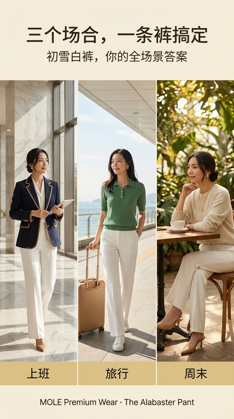MOLE Alabaster Luxe Trousers