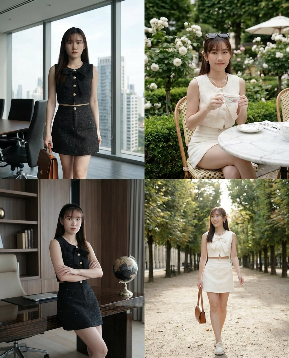 Lavish Tweed Set Wear
