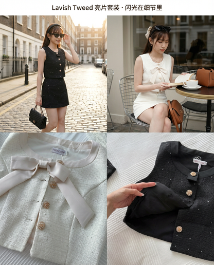 Lavish Tweed Set Wear