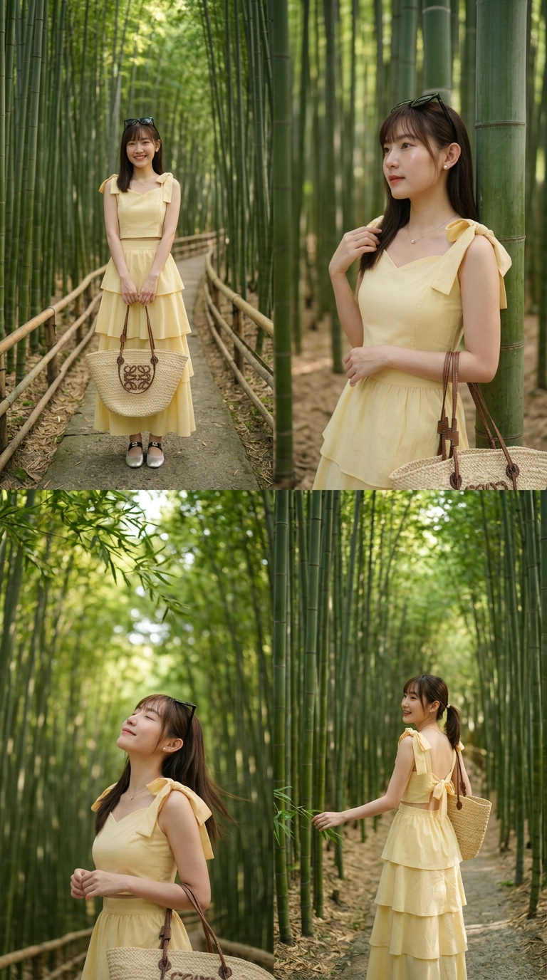 Maisy Ribbon Tie Long Dress