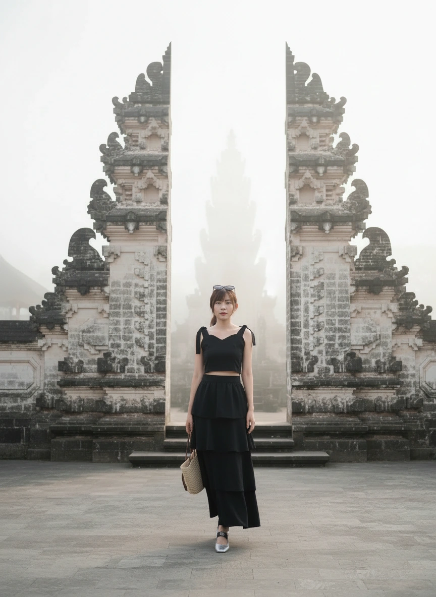 Maisy Ribbon Tie Long Dress