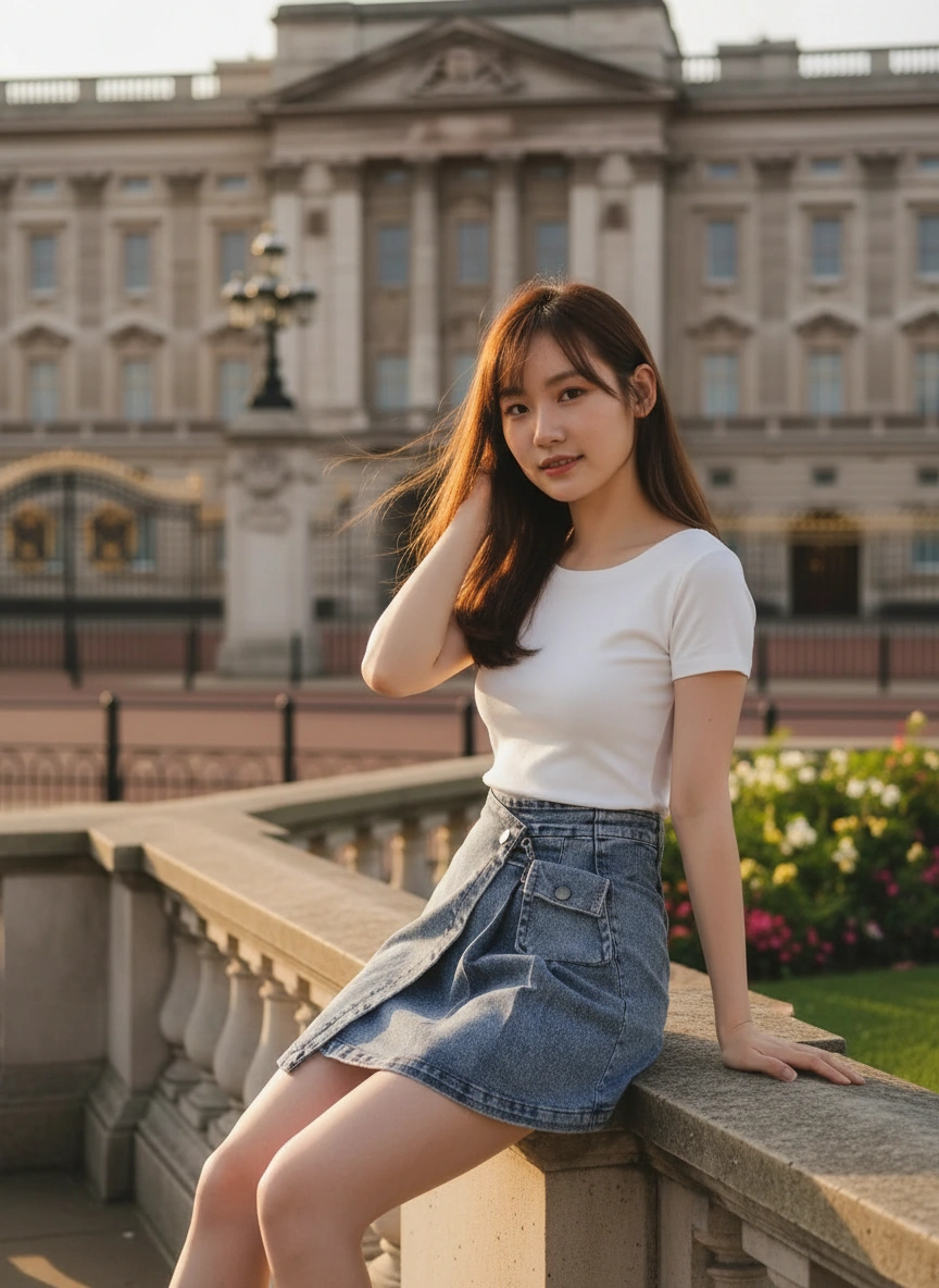 Mona Denim Small Bag Skirt