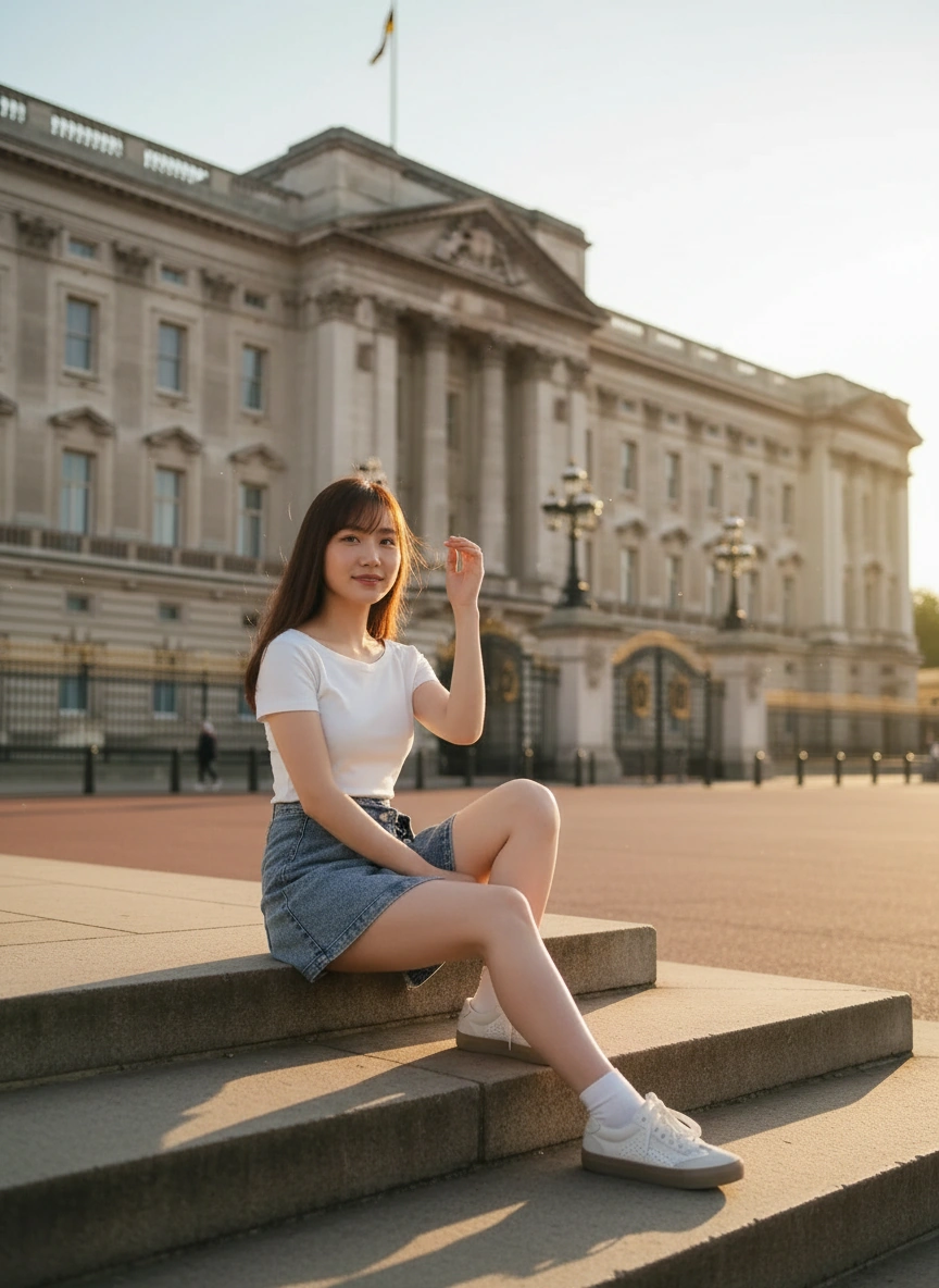Mona Denim Small Bag Skirt