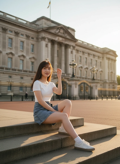 Mona Denim Small Bag Skirt