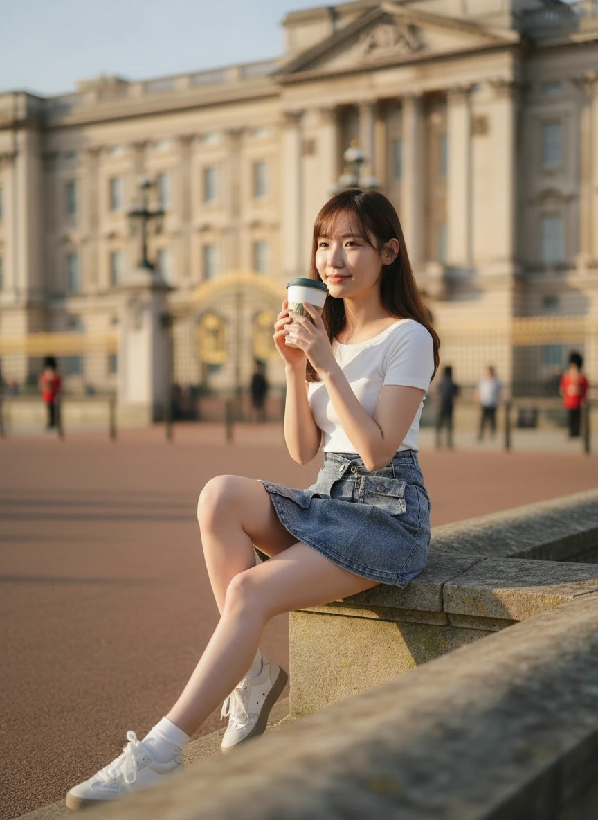 Mona Denim Small Bag Skirt