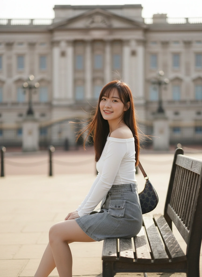 Mona Denim Small Bag Skirt