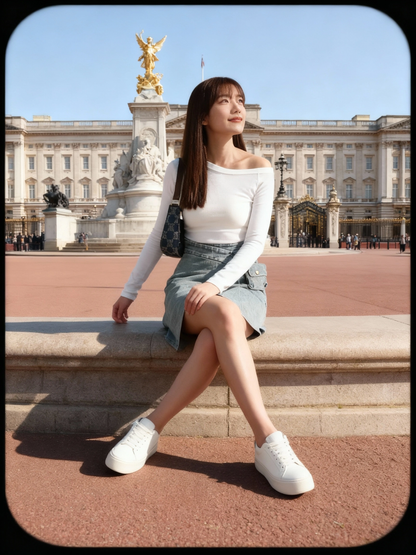Mona Denim Small Bag Skirt