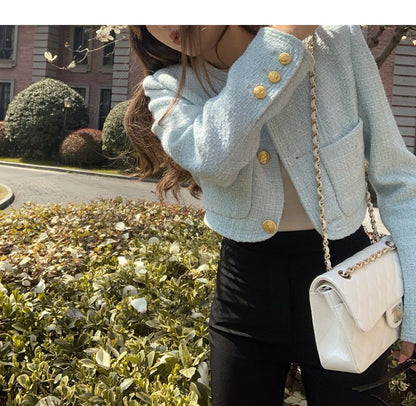 Korean Vintage Tweed Jacket